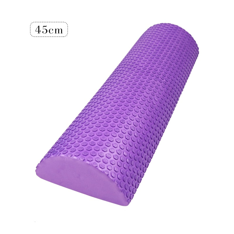 30cm Half Round EVA Massage Foam Roller Yoga Pilates Fitness Equipment Balance Pad Yoga Blocks With Massage Floating Point