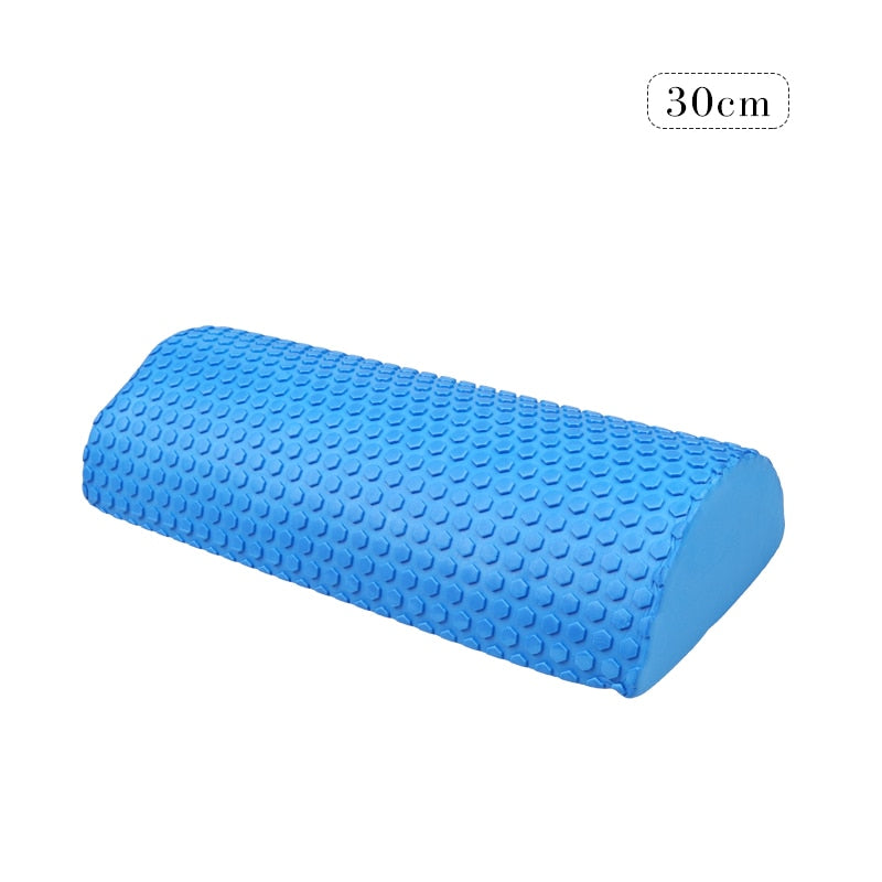 30cm Half Round EVA Massage Foam Roller Yoga Pilates Fitness Equipment Balance Pad Yoga Blocks With Massage Floating Point