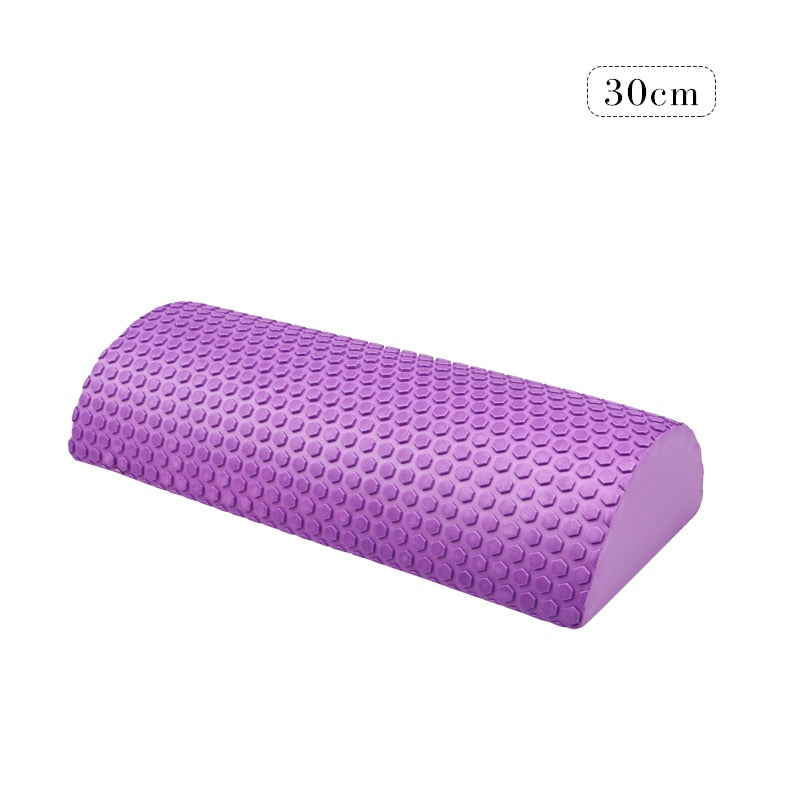 30cm Half Round EVA Massage Foam Roller Yoga Pilates Fitness Equipment Balance Pad Yoga Blocks With Massage Floating Point