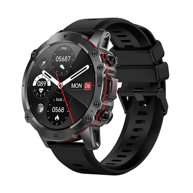 AK56 smartwatch high definition Bluetooth voice call outdoor three prevention heart rate and blood pressure monitoring