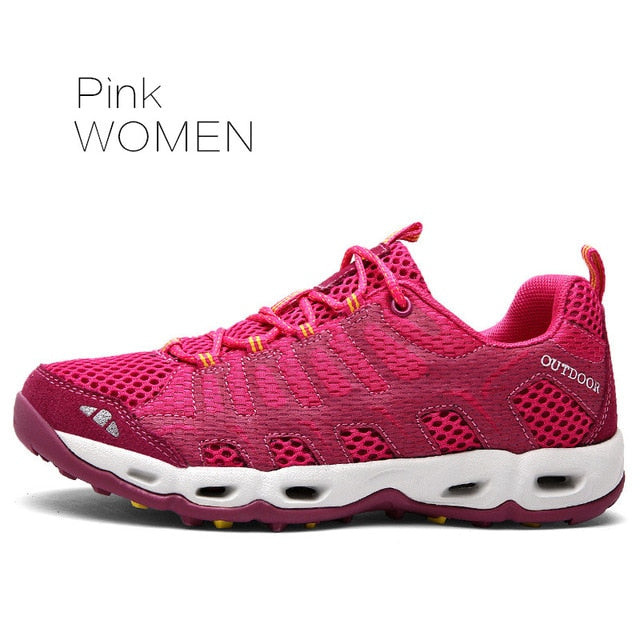 Breathable Sports Shoes Men Women Outdoor Sneakers Cushioning Running Shoes Men Walking Camping Running Trekking Water Sneakers