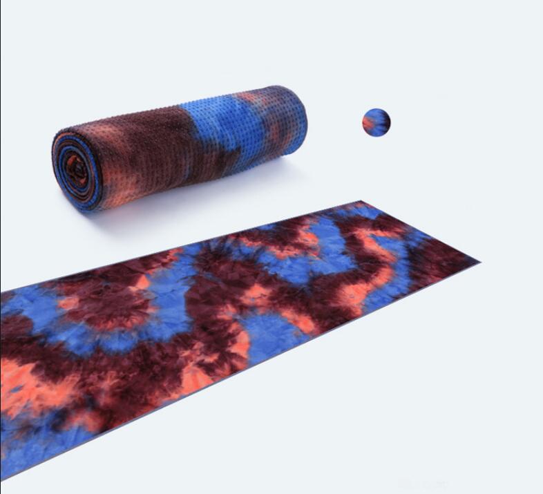 7 colors Yoga Towel Mat with Non Slip Resin Particles Backside,Ideal for Hot Yoga Pilates Portable Beach Towel Fitness Exercise