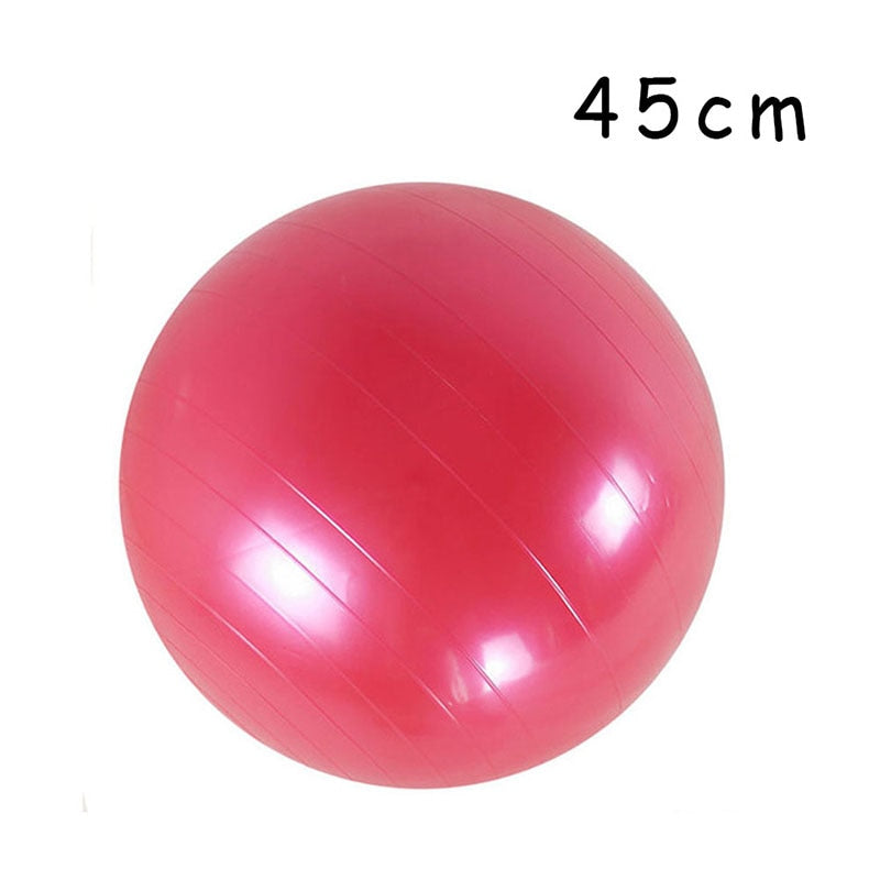 PVC Glossy Fitness Balls Yoga Ball Thickened Explosion-proof Exercise Home Gym Pilates Equipment Balance Ball 45cm/55cm/65cm/75cm/85cm