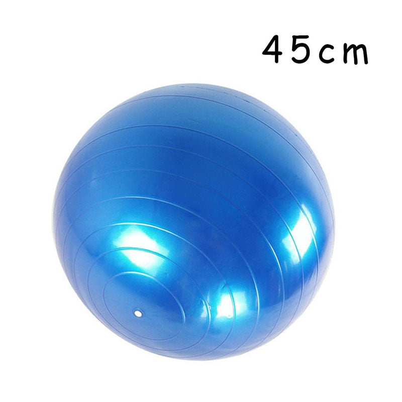 PVC Glossy Fitness Balls Yoga Ball Thickened Explosion-proof Exercise Home Gym Pilates Equipment Balance Ball 45cm/55cm/65cm/75cm/85cm