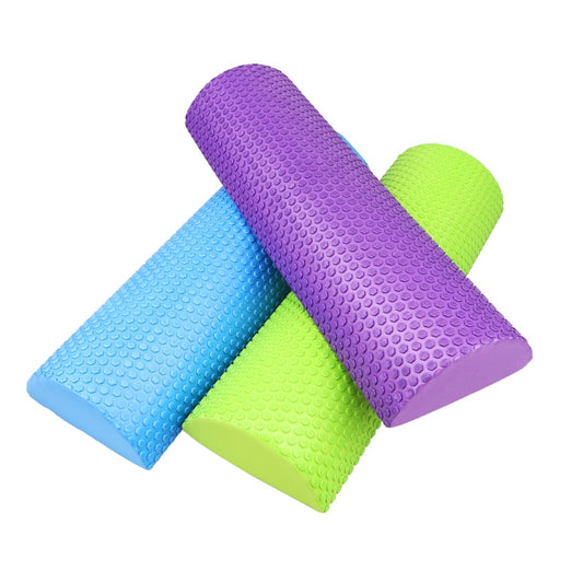 30cm Half Round EVA Massage Foam Roller Yoga Pilates Fitness Equipment Balance Pad Yoga Blocks With Massage Floating Point