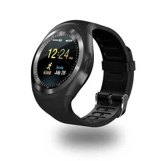 Bluetooth Y1 Smart Watch Relogio Android SmartWatch Phone Call GSM Sim Remote Camera Information Display Sports Pedometer