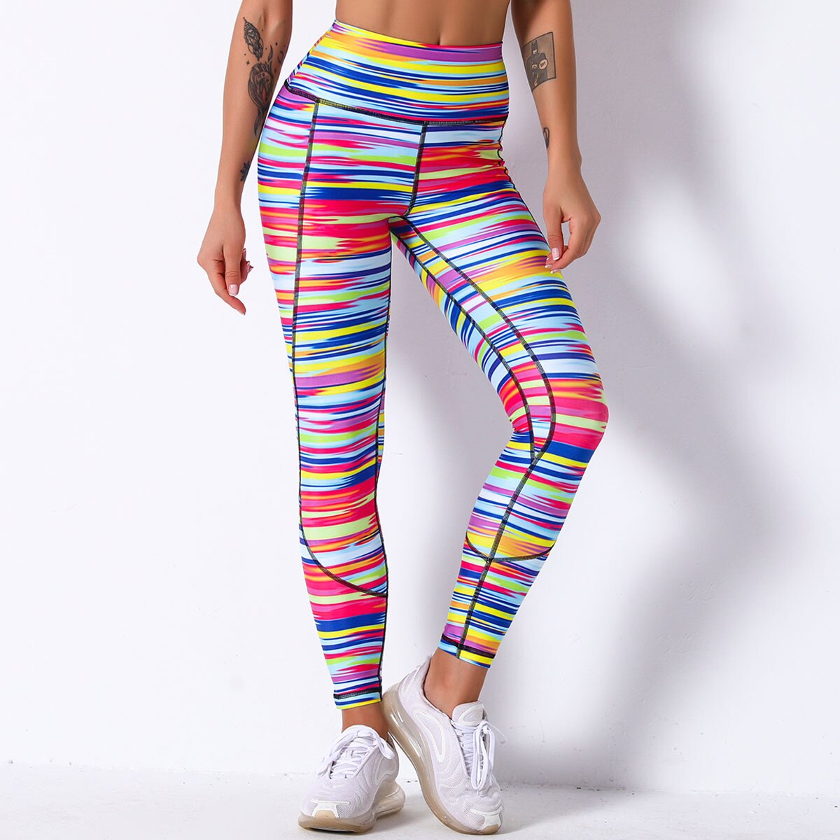 Sexy Leggings Colorful Printed Fitness Leggings Women High Waist Push Up Sport Leggings Seamless Female Gym Pants