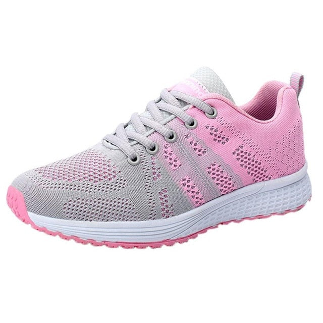 Sport Women Cushion Sports Shoes Outdoor Breathable Rose Mesh Sneakers