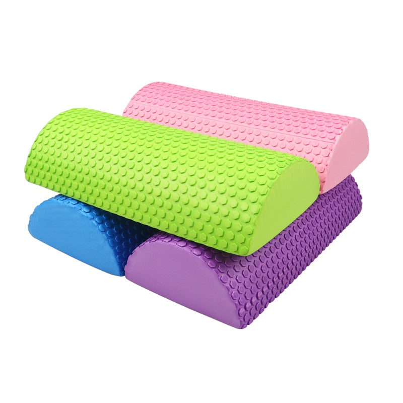 30cm Half Round EVA Massage Foam Roller Yoga Pilates Fitness Equipment Balance Pad Yoga Blocks With Massage Floating Point