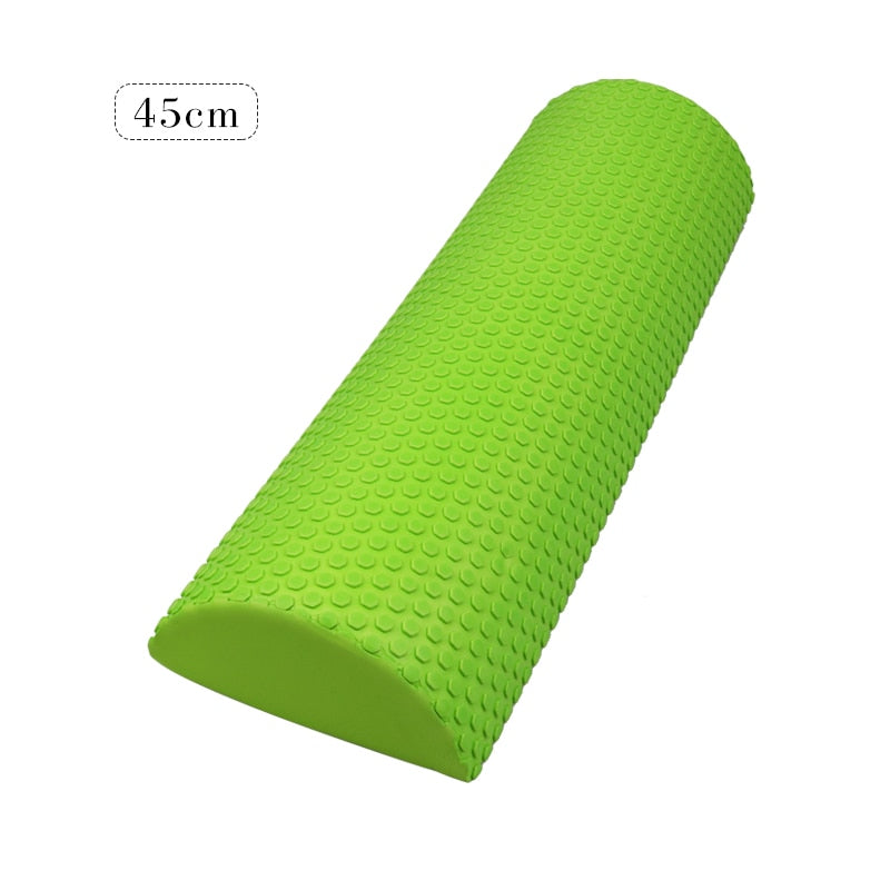 30cm Half Round EVA Massage Foam Roller Yoga Pilates Fitness Equipment Balance Pad Yoga Blocks With Massage Floating Point