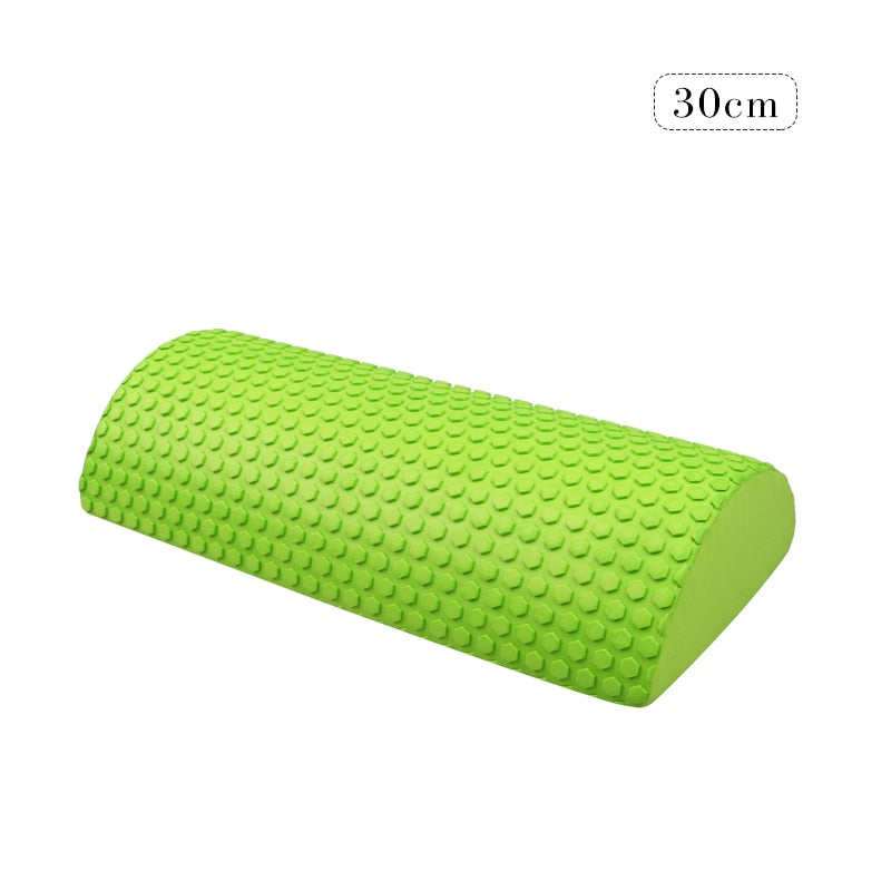 30cm Half Round EVA Massage Foam Roller Yoga Pilates Fitness Equipment Balance Pad Yoga Blocks With Massage Floating Point