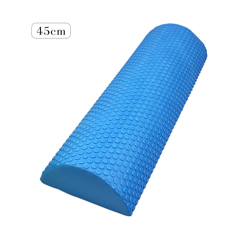 30cm Half Round EVA Massage Foam Roller Yoga Pilates Fitness Equipment Balance Pad Yoga Blocks With Massage Floating Point