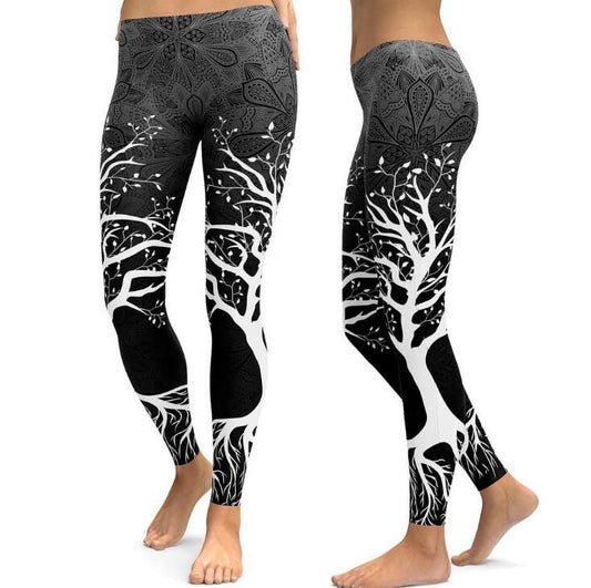 Arrival Tree Digital Printed Leggings Women Hight Waist Plus Size Leggins