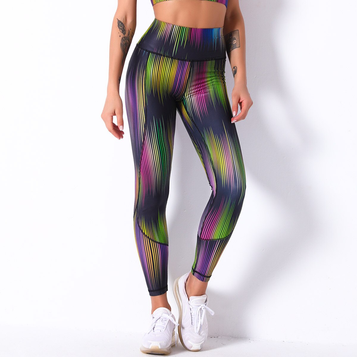 Sexy Leggings Colorful Printed Fitness Leggings Women High Waist Push Up Sport Leggings Seamless Female Gym Pants