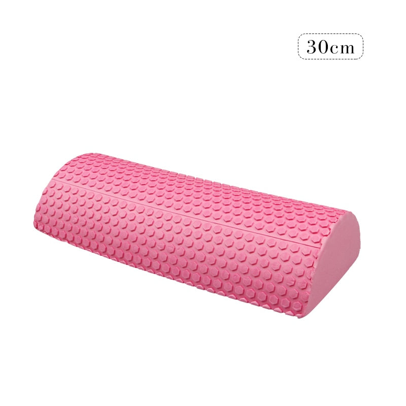 30cm Half Round EVA Massage Foam Roller Yoga Pilates Fitness Equipment Balance Pad Yoga Blocks With Massage Floating Point