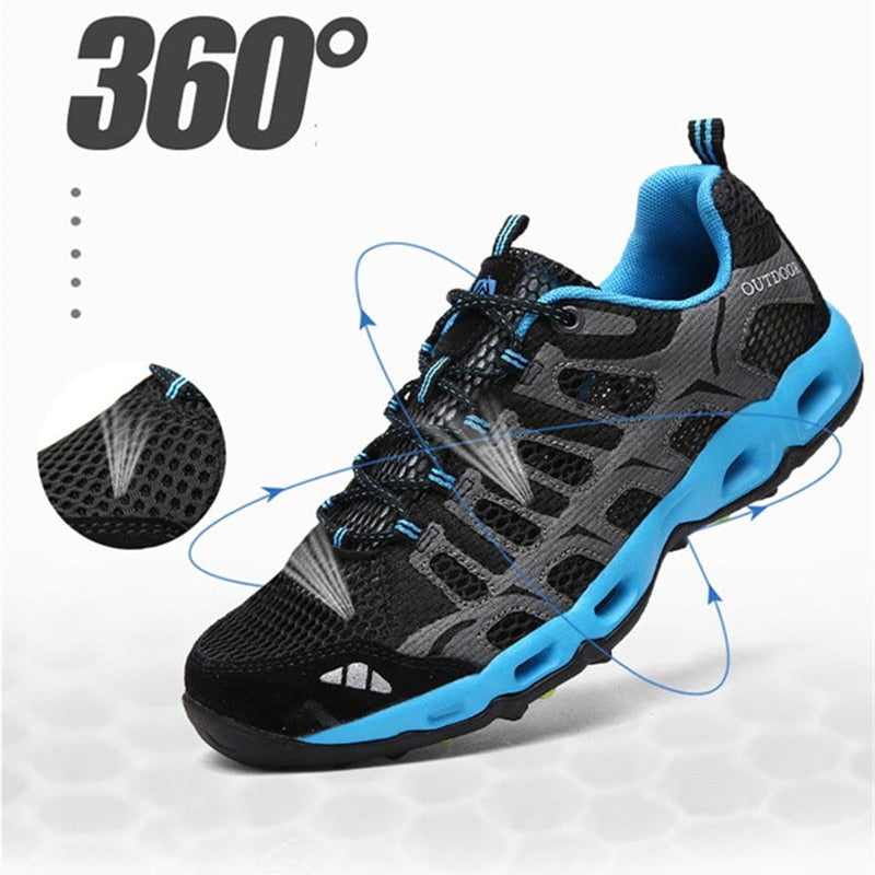 Breathable Sports Shoes Men Women Outdoor Sneakers Cushioning Running Shoes Men Walking Camping Running Trekking Water Sneakers