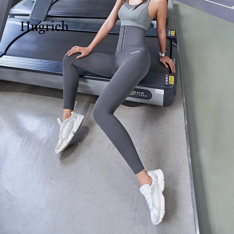 Pants High Waist Shapewear Corset Stretchy Tights Women Sports Push Up Running Fitness Leggings