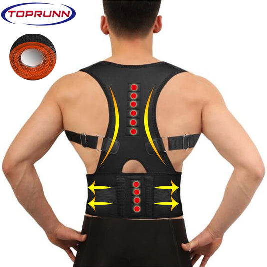 Magnetic Therapy Adult Back Corset Shoulder Lumbar Posture Corrector Bandage Spine Support Belt Back Support Posture Correct