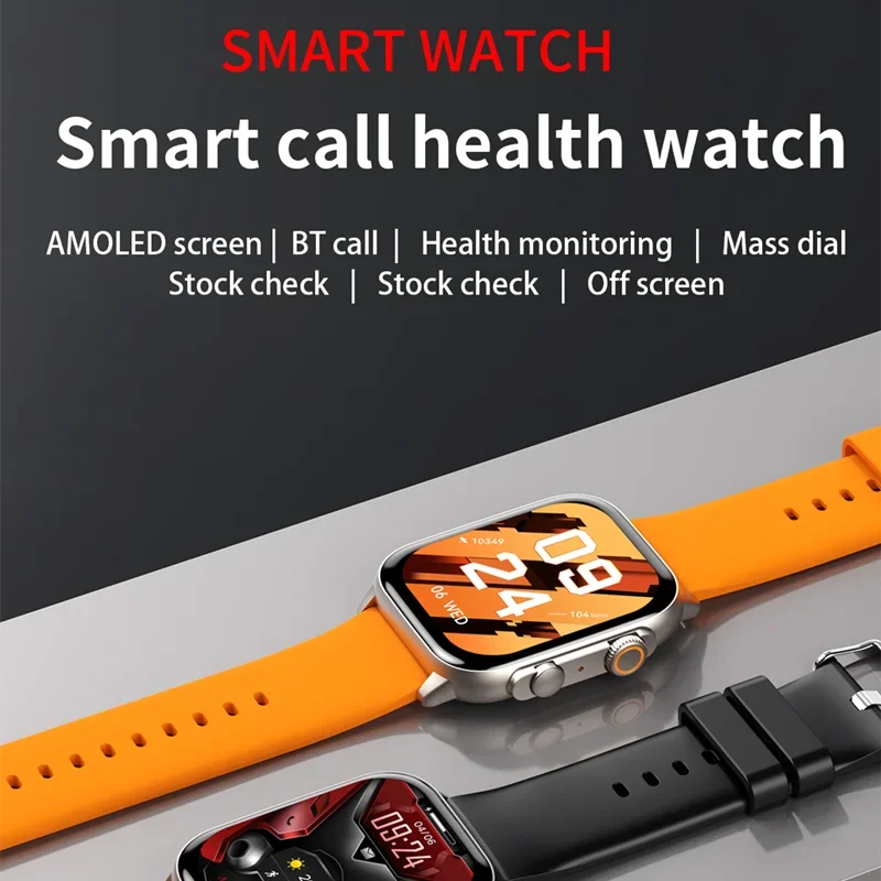 2023New Men Smartwatch Blood Oxygen and Blood Pressure Monitoring Bluetooth Call AI Voice Controlled Women Smart Watch for Apple