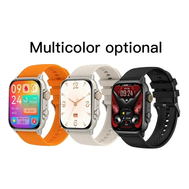 2023New Men Smartwatch Blood Oxygen and Blood Pressure Monitoring Bluetooth Call AI Voice Controlled Women Smart Watch for Apple