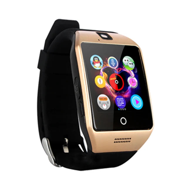 Bluetooth Smart Watch Q18 With Camera Facebook Whatsapp Twitter Sync SMS Smartwatch Support SIM TF Card For IOS Android