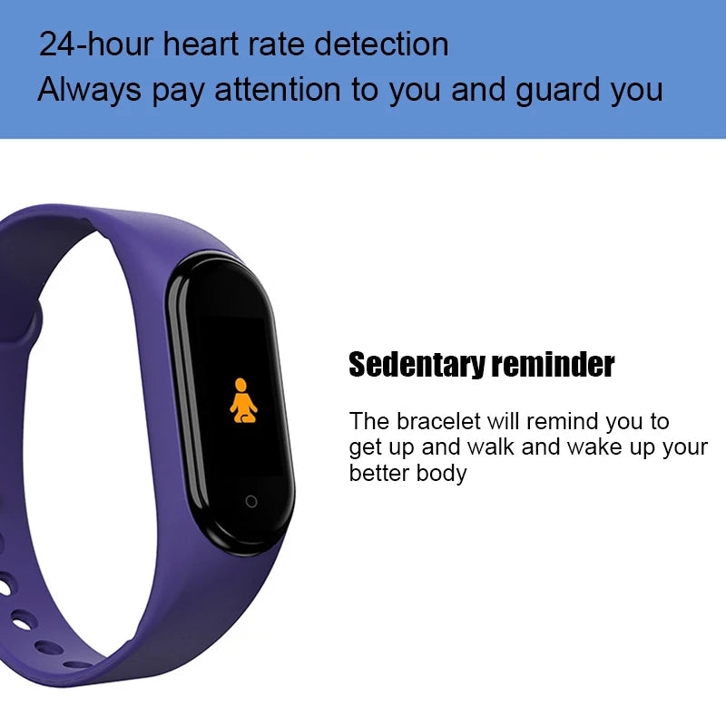 2022 New  M4 Smart Band 4 Fitness Tracker Watch Sport Bracelet Heart Rate Blood Pressure MI Smartband Monitor Health Wristband