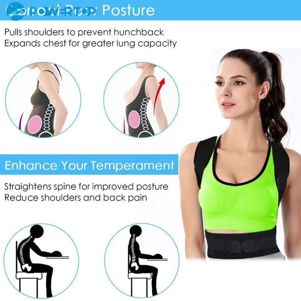 Magnetic therapy posture corrector posture corset shoulder support belt men and women braces and support belt shoulder posture