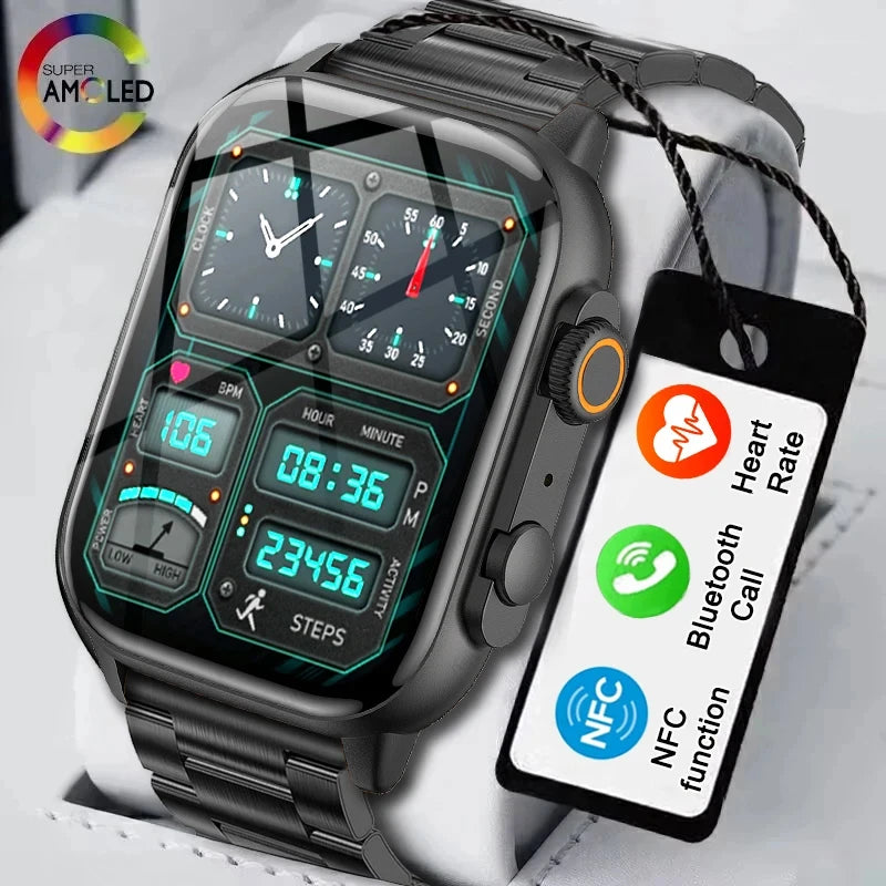 2023New Men Smartwatch Blood Oxygen and Blood Pressure Monitoring Bluetooth Call AI Voice Controlled Women Smart Watch for Apple