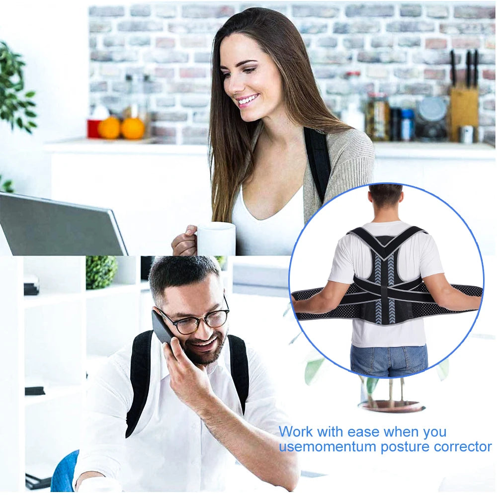 1 PCS Sports Back Posture Corrector Adjustable Spine Shoulder Support Belt Lumbar Brace Corset Correction Body Back Straightener