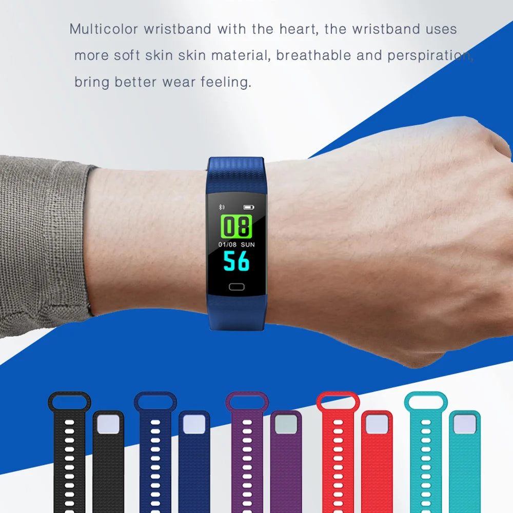 Y5 Bluetooth Smart Bracelet Heart Rate activity fitness tracker Blood Pressure Sport Band Electronic Wristband For Women Men