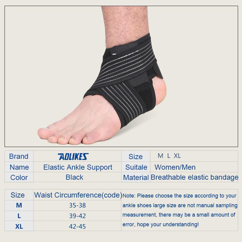 Aolikes 1PCS Ankle Protector Sports Ankle Support Elastic Ankle Brace Guard Foot Support Sports Gear Gym