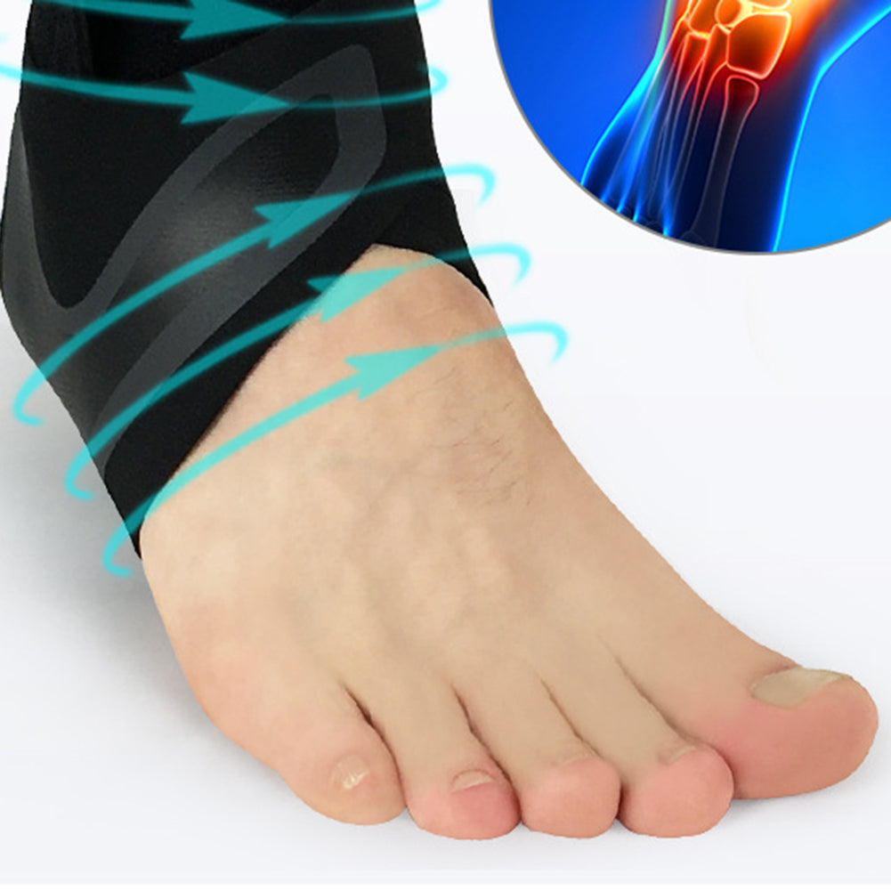 Elastic Sports Ankle Guard Protector Cuff Basketball Climbing Foot Bracer Sleeve