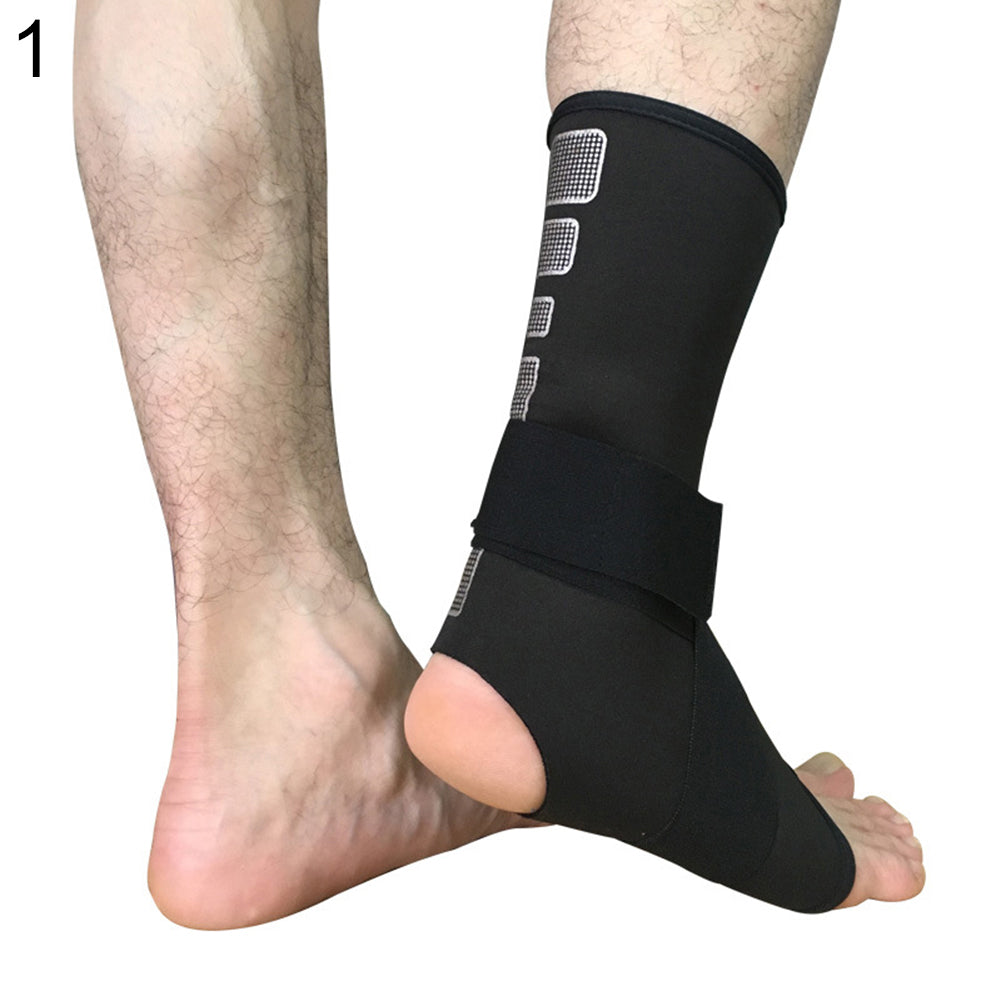 1Pc Sports Gym Adjustable Foot Support Ankle Brace Compression Strap Guard Sock