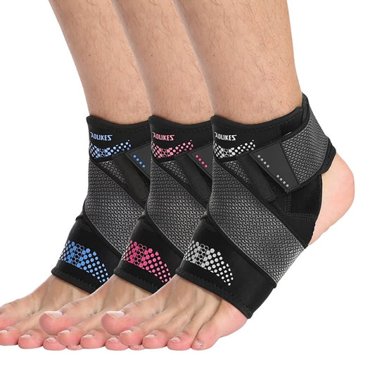 1Pcs Sport Ankle Brace Protector Adjustable Anti-sprain Compression Feet Support Wrap Bandage Protection With Strap