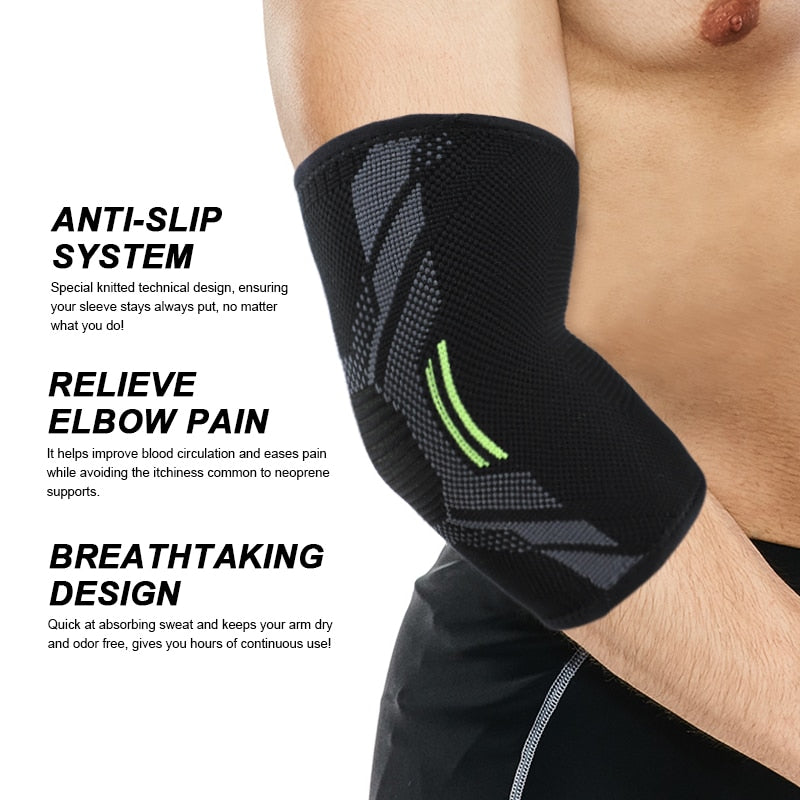 1 PCS Elbow Brace Compression Support Elbow Sleeve Pad  for Tendonitis Tennis Basketball Volleyball Elbow Protector Reduce Pain