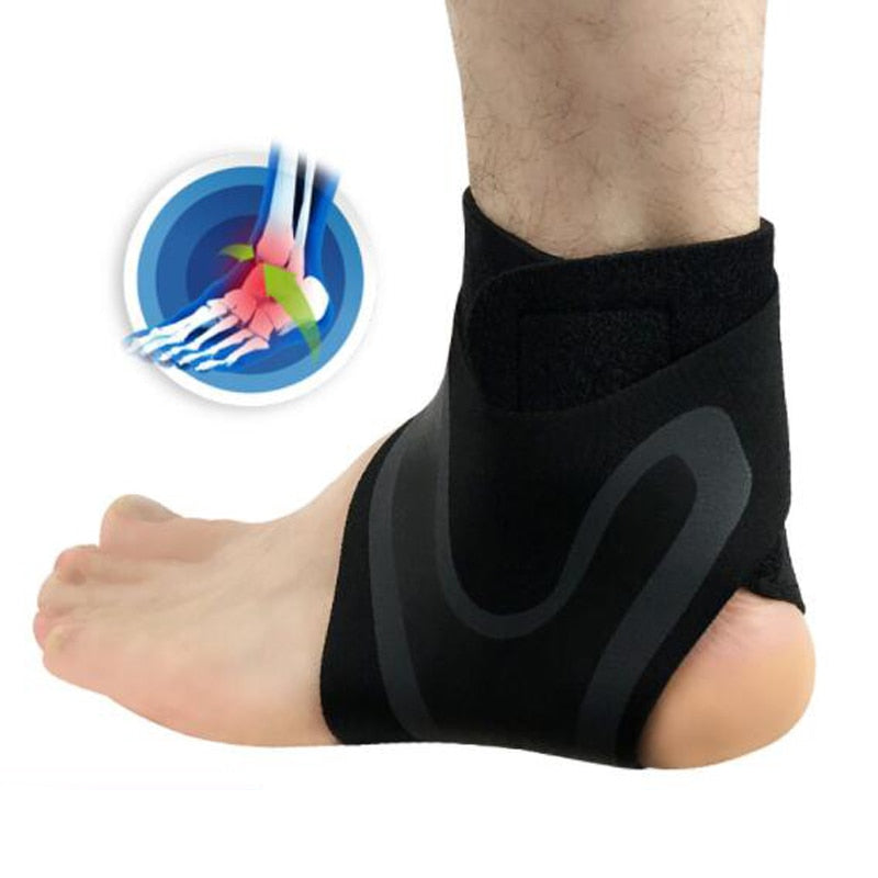 1 PCS Ankle Support Brace,Elasticity Free Adjustment Protection Foot Bandage,Sprain Prevention Sport Fitness Guard Band