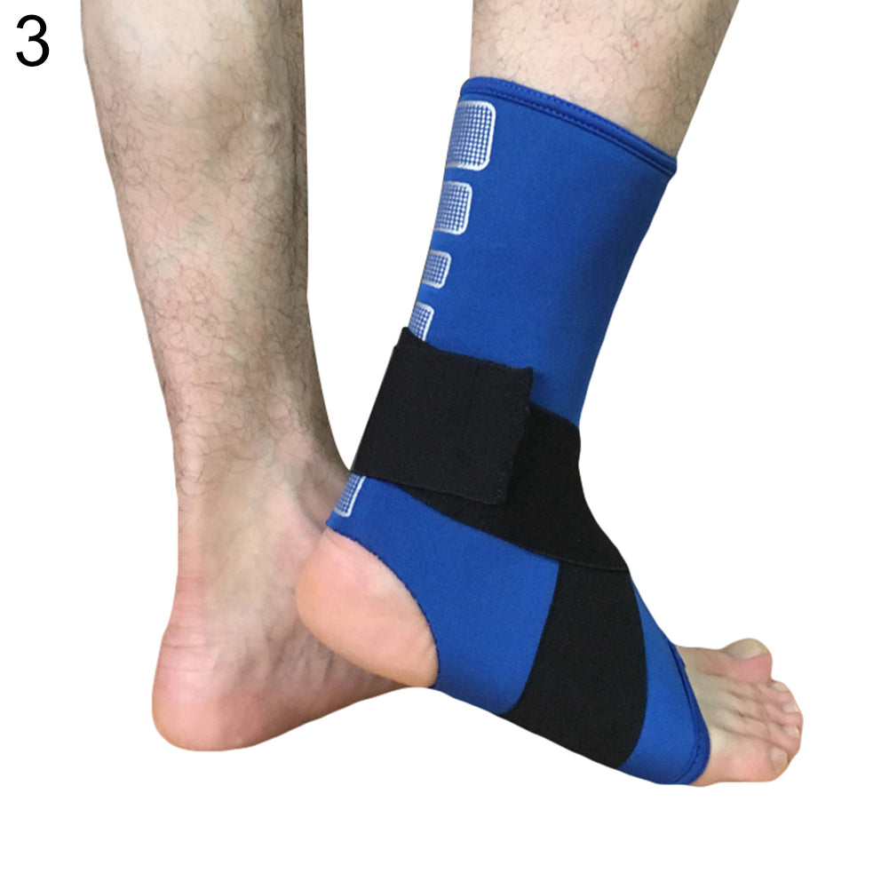 1Pc Sports Gym Adjustable Foot Support Ankle Brace Compression Strap Guard Sock