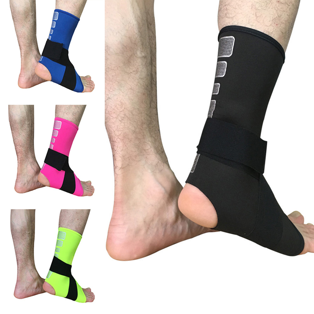 1Pc Sports Gym Adjustable Foot Support Ankle Brace Compression Strap Guard Sock