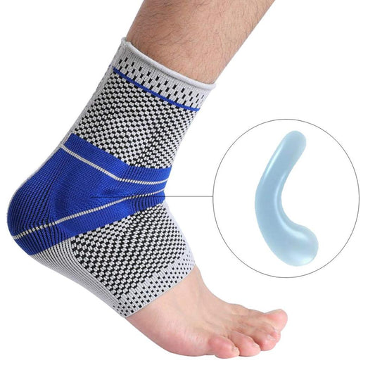 Elastic Silicone Ankle Support Fitness Compression Ankle Protector Basketball Football Tennis Silica Gel Pad Ankle Brace