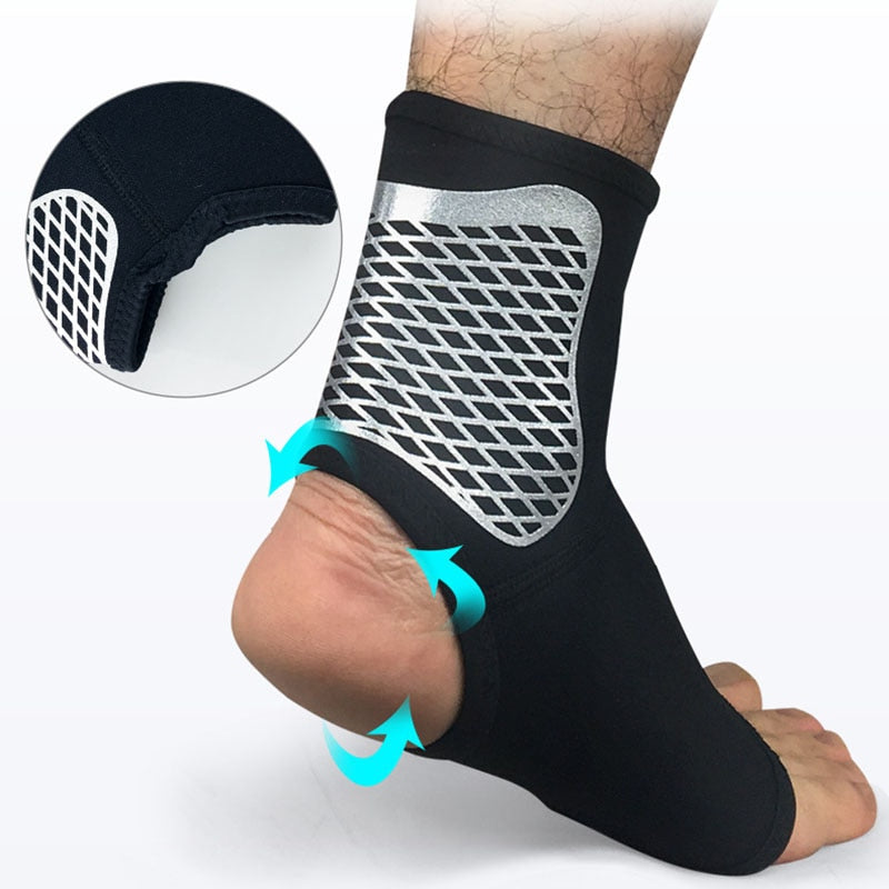 1pcs Ankle Support Compression Strap Achilles Tendon Brace Sprain Protect Ankle Brace Support Pad Adjustable Ankle Protector Football