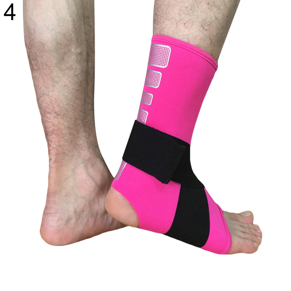 1Pc Sports Gym Adjustable Foot Support Ankle Brace Compression Strap Guard Sock