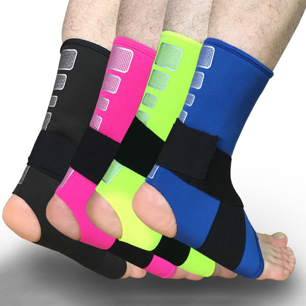 1Pc Sports Gym Adjustable Foot Support Ankle Brace Compression Strap Guard Sock