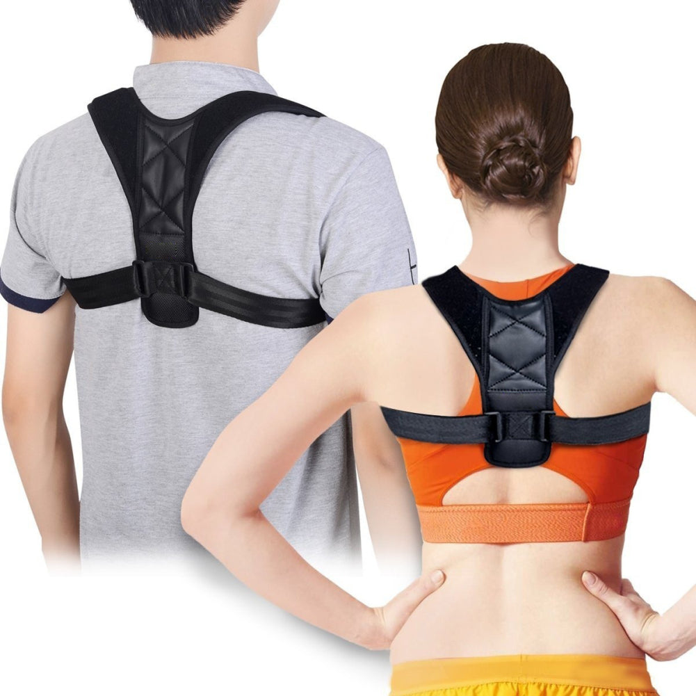 Premium Unisex Adjustable Upper Back Brace Clavicle Support Posture Corrector