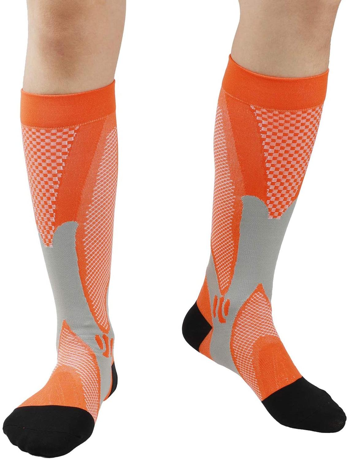 Compression Stocking Anti-slip Best for Basketball Football Outdoor Running  Socks Women Men Travel Compression Socks