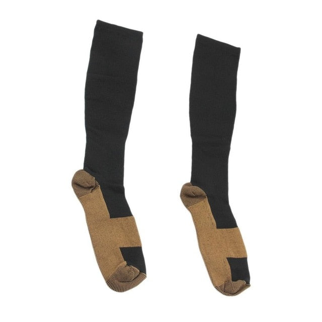 Miracle Copper Compression Socks Unisex Anti-Fatigue Compression Socks Foot Pain Relief Soft Magic Socks Men Women Leg Support