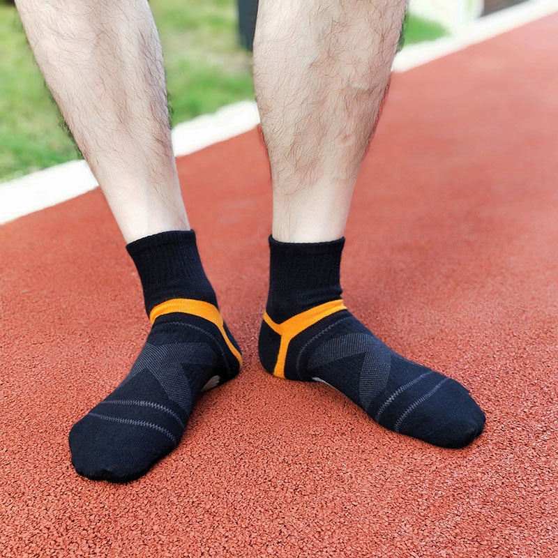 2020 Men's Compression Socks Men Merino Wool Black Ankle Cotton Socks Herren Socken Basketball Sports Compression Sock for Man